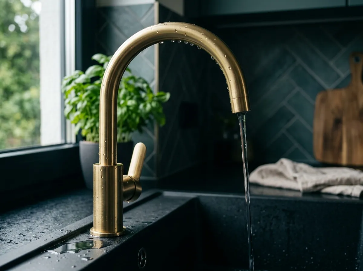 New faucet and sink